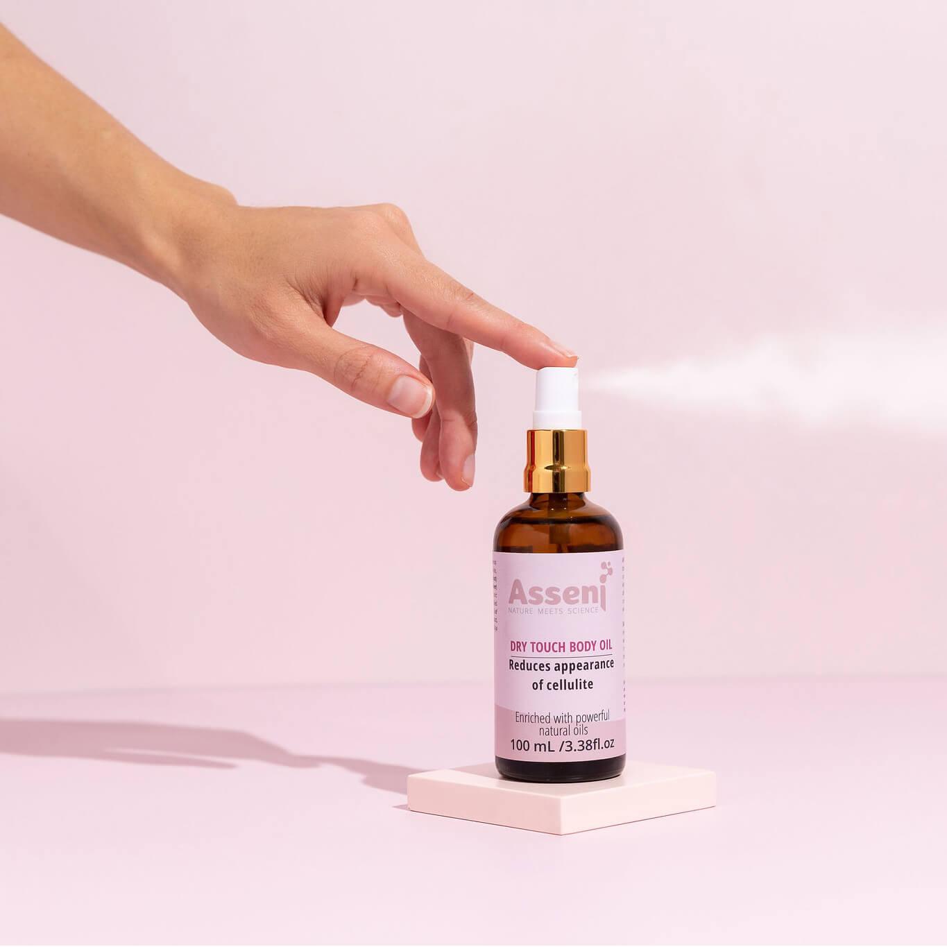 Spray Body oil easy apply